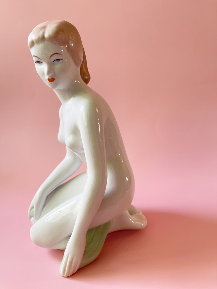 Aquincum Hungary Art Deco Porcelain Nude Figures