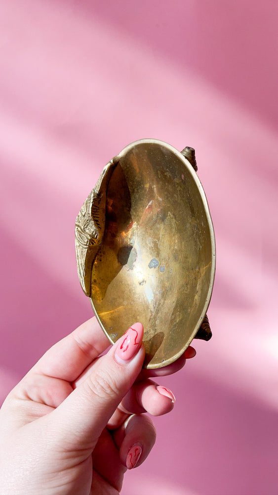 Brass Seashell Ashtray