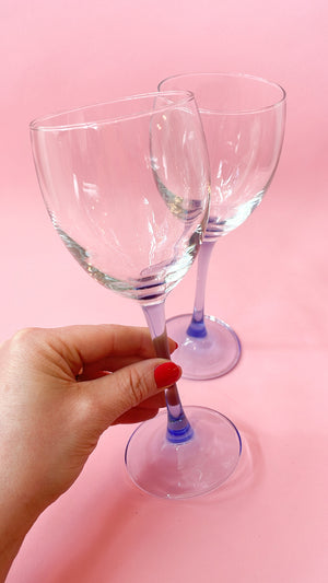 Vintage Luminarc Wine Glasses