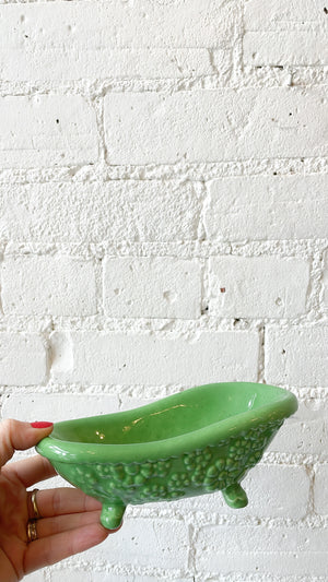 Vintage Ceramic Bathtub Soap Dish