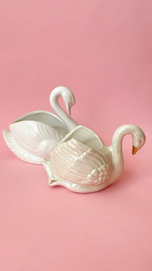 Vintage Swan Planters