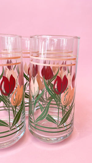 Vintage Tulip Glasses