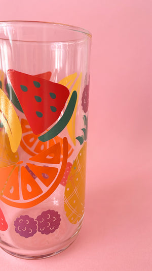 Vintage 80's Fruit Salad Glasses