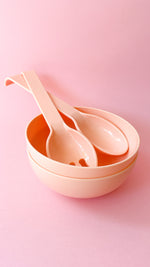 Vintage Pink Salad Set