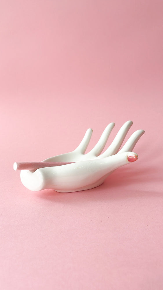 Vintage Ceramic Hand Ashtray