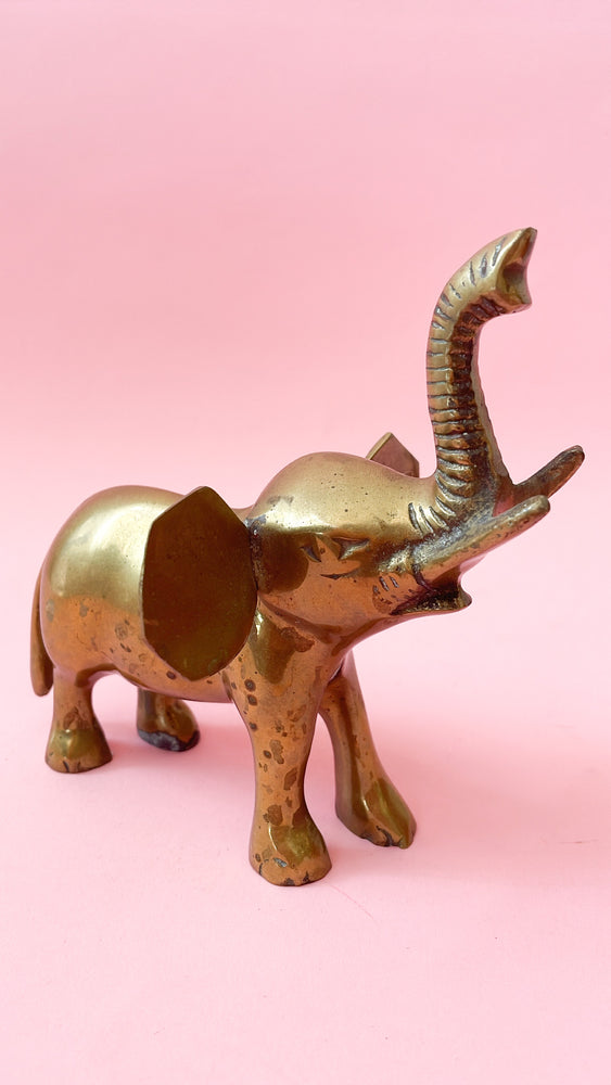 Vintage Brass Elephant