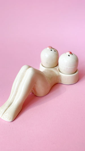 Vintage Nude Lady Salt & Pepper