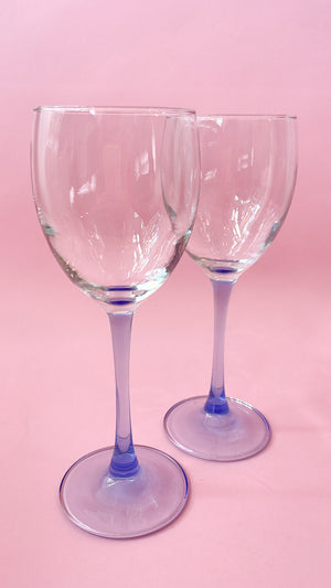 Vintage Luminarc Wine Glasses