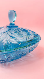 Vintage 1950's Hazel Atlas Capri Pinwheel Candy Dish with Lid