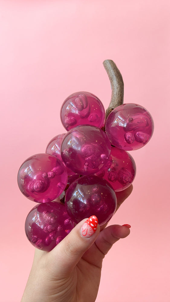 Vintage 60's Lucite Grapes