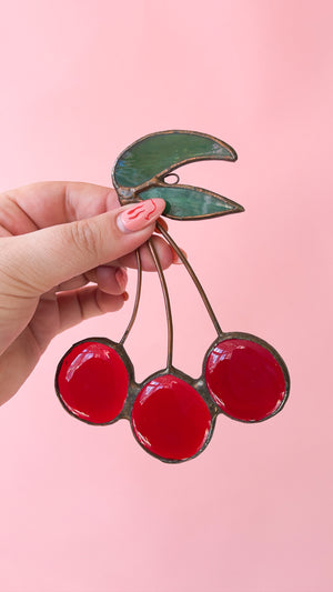 Vintage Stained Glass Fruit