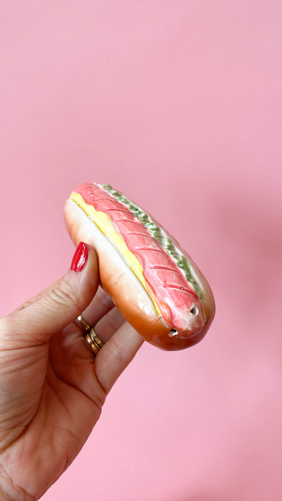 Vintage Hamburger and HotDog Salt & Pepper Shakers