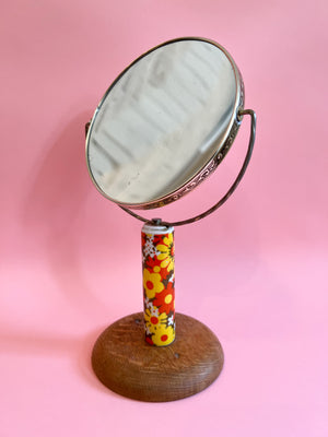 Flower Power Retro Vanity Mirror