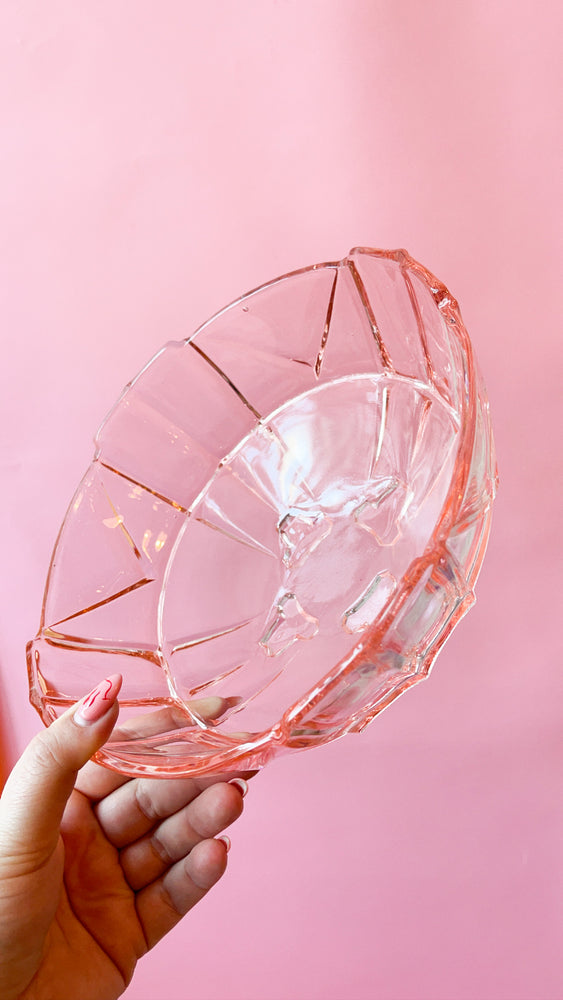 Vintage Art Deco Depression Glass Bowl