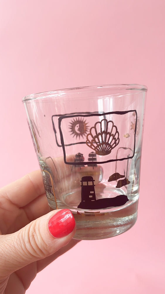 Vintage Dominion Nautical Glasses