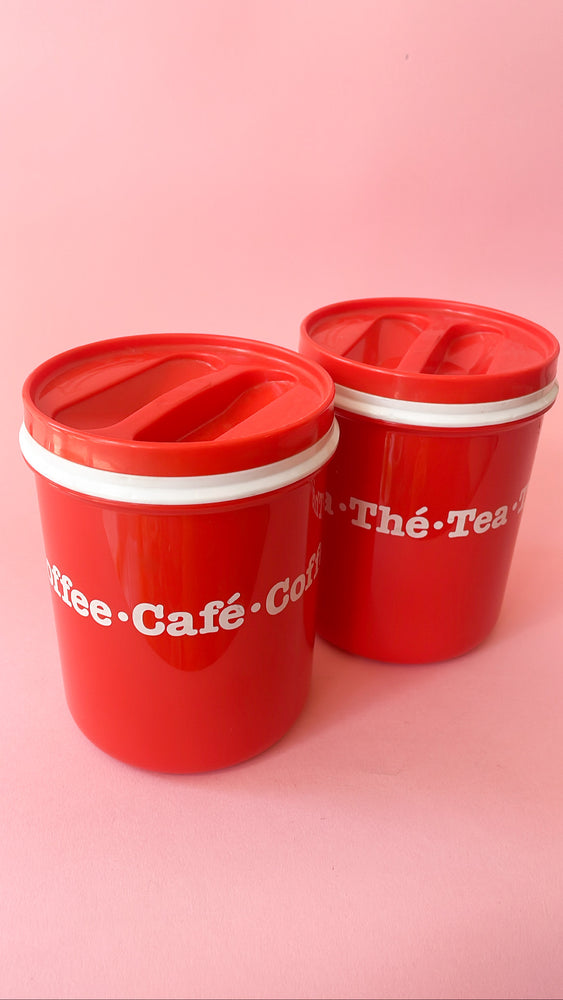 Vintage Rosti Mepal Coffee and Tea Canisters