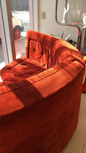 Vintage Curved Sofa
