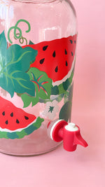 Vintage Watermelon Juice Jug with Spigot