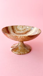 Vintage Marbled Ceramic Candy Dish