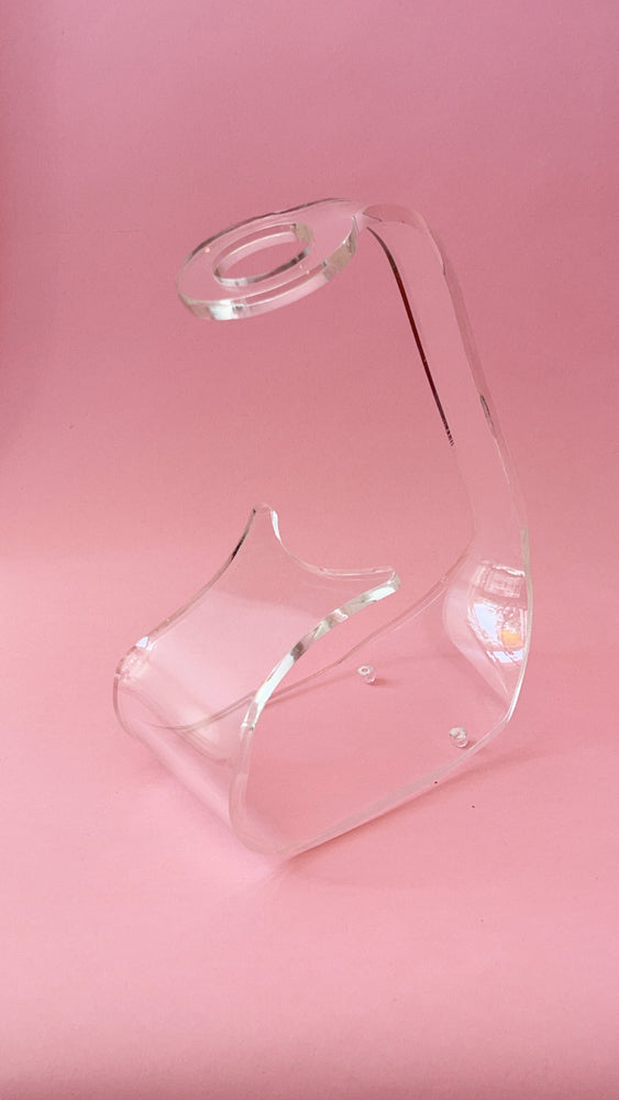 Vintage 70's Lucite Wine Bottle Holder