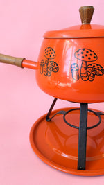 Vintage Mushroom Fondue Pot