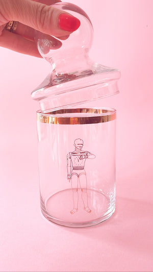 Vintage Robot Stash Jar