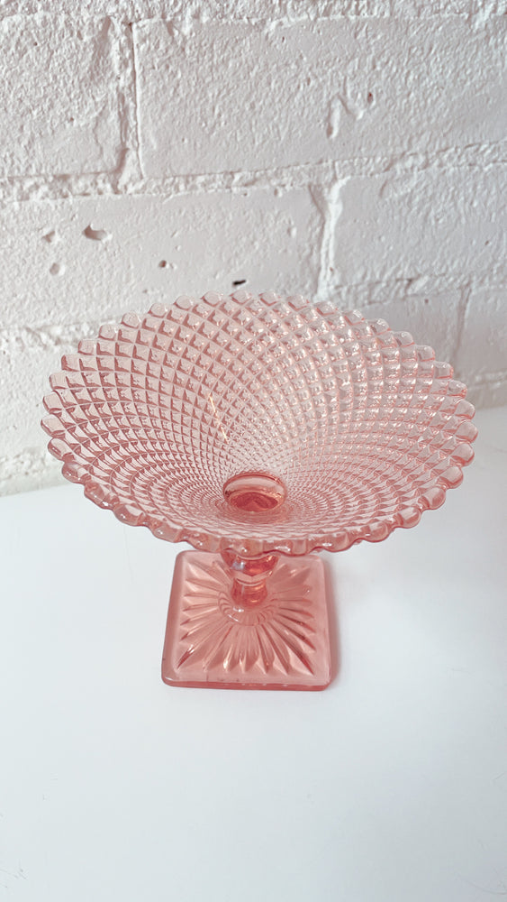 Vintage Depression Glass Candy Dish