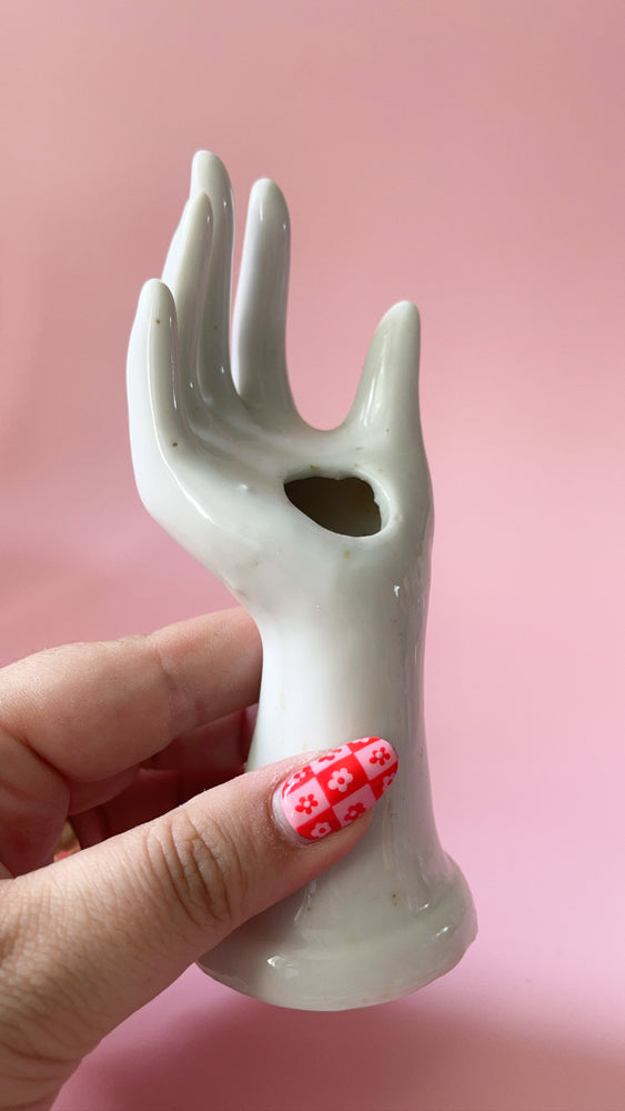 Vintage Ceramic Hand Vase