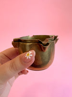 Vintage Nesting Brass Ashtray Set