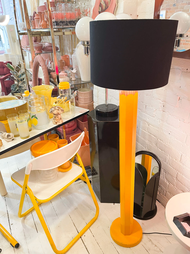 Vintage Oversized Pencil Floor Lamp