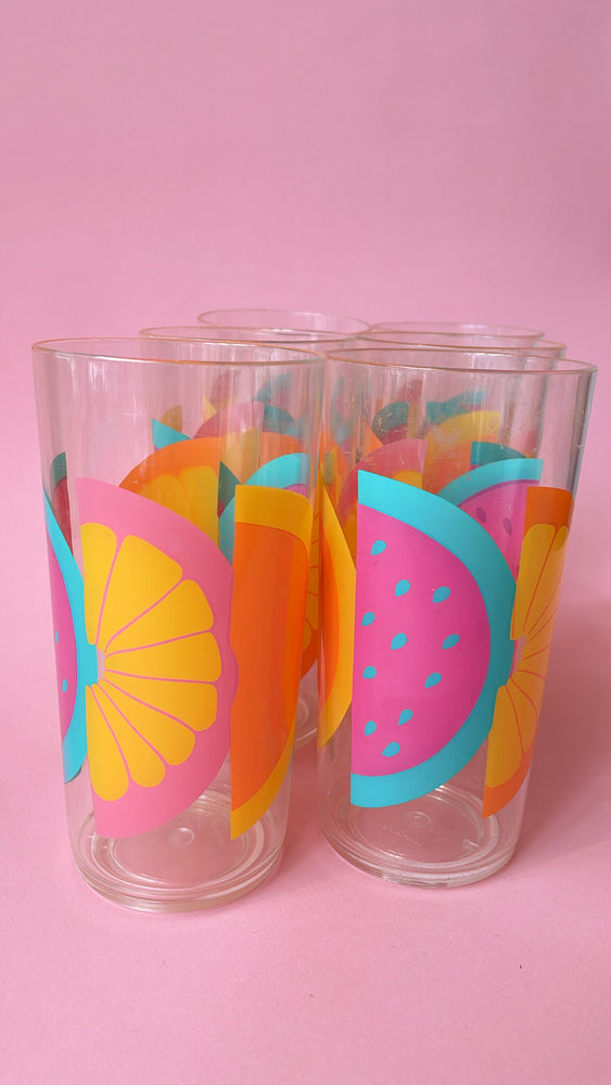 Vintage Fruit Tumblers