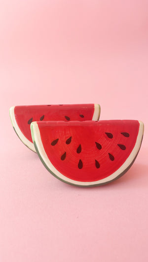 Vintage Watermelon Salt & Pepper Shakers