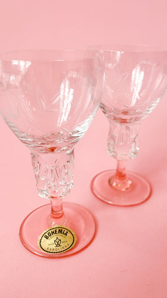 Vintage Bohemian Liqueur Glasses