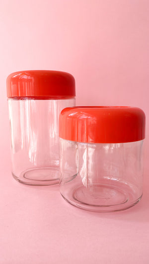 Vintage 1970's Heller Glass Canister Set