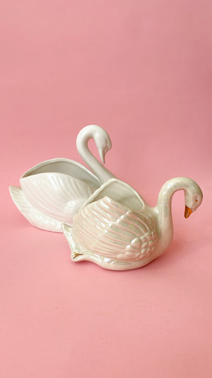 Vintage Swan Planters