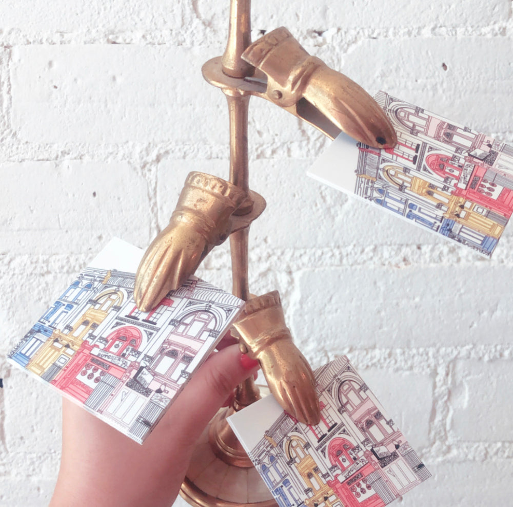 Vintage Business Card Holder, Brass