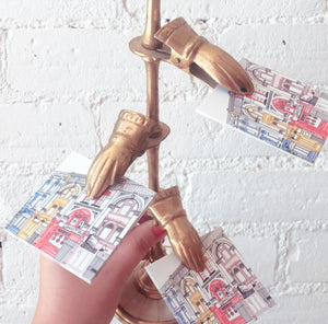 Vintage Business Card Holder, Brass