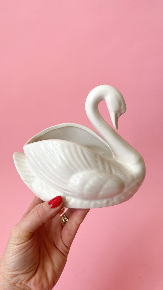 Vintage Swan Planters