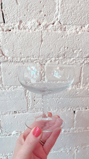 Vintage Coupes with Swirl Stems