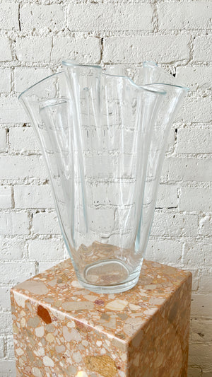Vintage Oversized Handkerchief Vase
