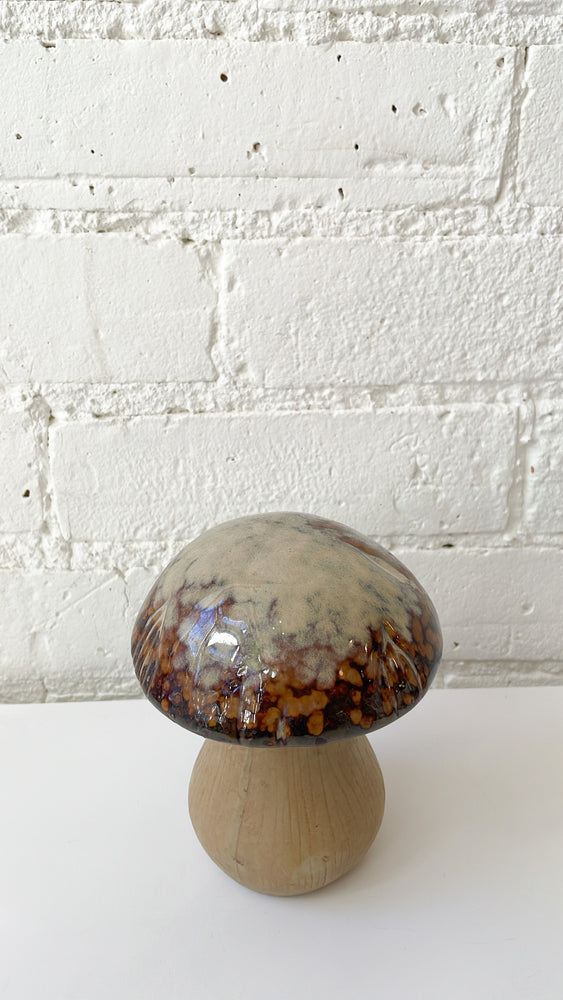 Large Vintage Ceramic Mushroom