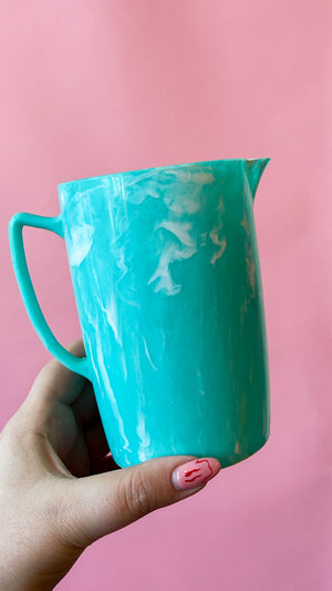 Vintage Marbled Plastic Pitcher