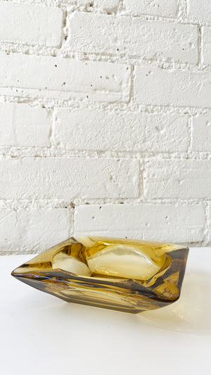 Vintage Glass Ashtray