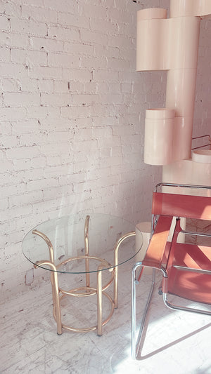 Vintage Brass and Glass Coffee/Side Table