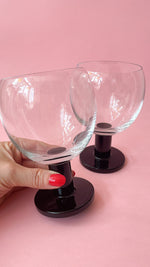 Vintage 80's Wine Goblets