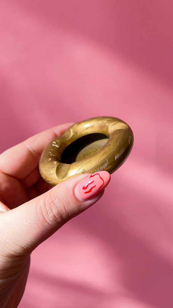 Brass Donut Ashtray