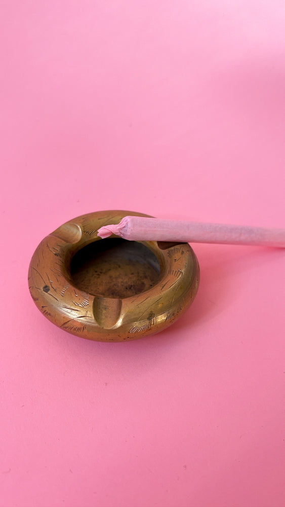 Brass Donut Ashtray