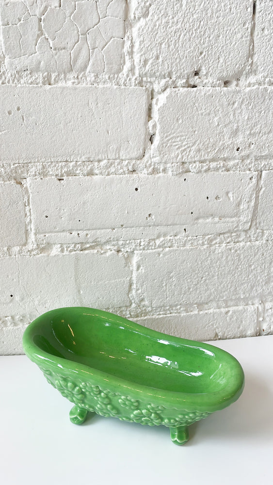 Vintage Ceramic Bathtub Soap Dish