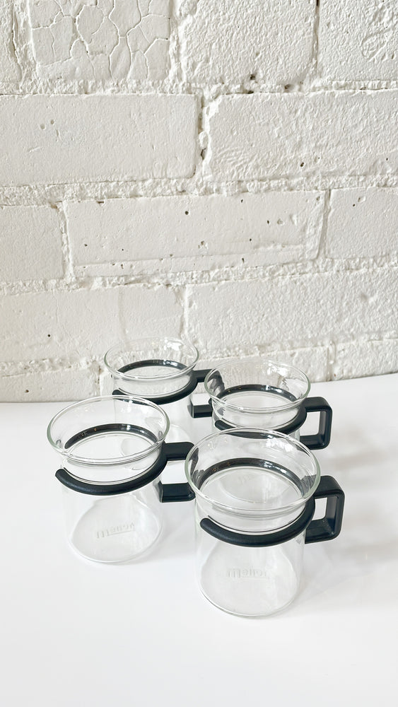 Vintage Melior Glass Coffee Mugs