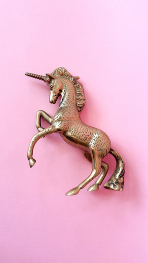 Vintage Brass Unicorn